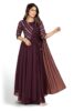 Standard Generic ROYALICA Gown for Women - Georgette Matt Sequence Embroidery Regular Fit A-Line Gown with Attached Dupatta for Women (