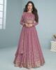 Standard Generic Omkar Tex's Light Purple color Georgette Designer Gown with Dupatta Set (Ready to wear) for Wedding, Evening,Party, Birthday etc.