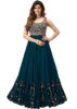 Georgette Traditional Maxi Codding Sequence Long Gown Western Dress for Women