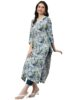Women's Cotton Blend Straight Printed Kurta with Pant