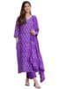 Women's Rayon Blend Straight Printed Kurta with Pant & Dupatta (FEEDBACK-BEGANI)