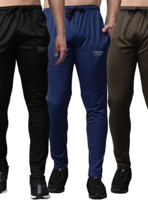 VIMAL JONNEY Regular Fit Multicolor Men Trackpants(Pack of 1-VIMAL631778)