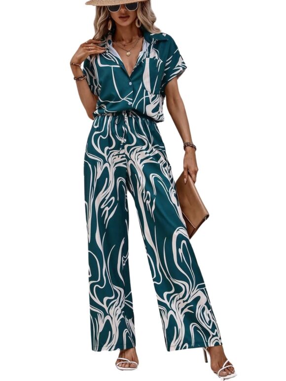 Leriya Fashion women western dress co-ord set (XX-Large, TURQUOISE)