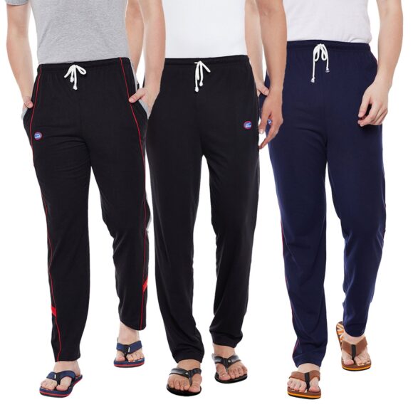 VIMAL JONNEY Men's Regular Fit Trackpants Pack of 3