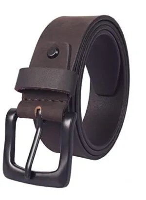 SKIN Top Grain Genuine Leather Belt for Men | Free size 46 inches length | Handmade | Casual Belt | Jeans Belt for Men | Adjustable Free size 28-40 inches | Gift Box included