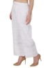 Standard Generic VASHE JAGMOOLYA Products Women's Chicken Embroidred Cotton Regular Fit Palazzo Pants | White Chicken Plazo Pants