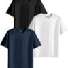 XENOVAURBAN Unisex Regular Cotton Combo of 3 Solid Color Tshirt