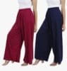 Girls Wear Loose fit Palazzo Pant Pack of 2 Stylish Girl's Casual Palazzo Set for Womens