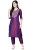 Avayayat Women Rayon Embroidered Silk Blend Straight Kurta With Trousers Set | Women Kurta Sets with Palazzo | Women's Solid Straight Kurta with Palazzos | Ethnic Co-Ord Set