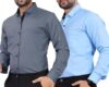 Pinkmint Cotton Soild Combo Men Shirt Formmal Wear Office Wear Regular Fit Shirt