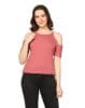 Top with Off-Shoulder and Thin Neckline Design
