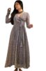 Standard Generic Fashion2wear Women's Georgette Fit and Flare V-Neck Gown Elegant Silhouette in Effortless Style | 3/4 Sleeve | Dress for Women