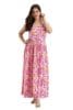 Design Floral Printed Women's Sleeveless Gown | Anarkali Gown for Girls & Women | Regular Fit Polycrepe Casual Wear
