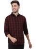 Standard Generic Dennis Lingo Men's Cotton Box Checkered Slim Fit Casual Shirt with Chest Pocket, Full Sleeve Shirt for Formal & Casual Wear