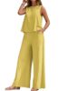 Standard Generic ALL YOURS Women's 2 Piece Outfit Loose Tank Top and Wide Leg Pants Sets|co-ord set for women cord set for women lounge wear set