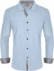 LookMark Men's Cotton Blend Stitched Solid Full Sleeve Slim Fit Shirt