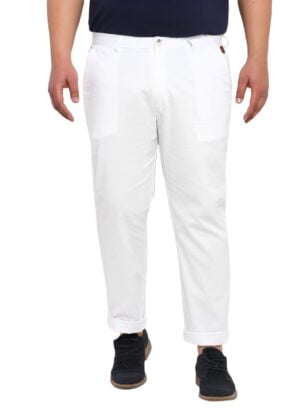 Urbano Plus Men's Cotton Light Weight Non-Stretch Regular Fit Casual Trousers
