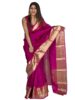 Standard Generic Satrani Women'S Organza Jacquard Border Saree With Unstitched Blouse Piece
