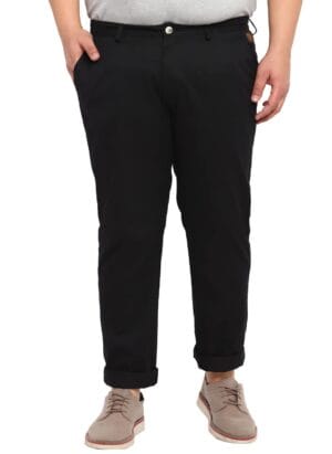 Urbano Plus Men's Cotton Light Weight Non-Stretch Regular Fit Casual Trousers