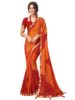 Standard Generic SIRIL Women's Bandhani Printed Chiffon Saree with Blouse