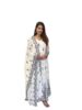Standard Generic Womens Sequence with Thread Embroidery Fox Georgette Maxi Dress Ethnic Wear Comfortable Sweetheart Neck Gown with Dupatta