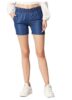 HIGH STAR Women Blue Washed Slim-Fit Denim Shorts