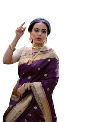 Avantika Fashion Women's Kanjivaram Soft Lichi Silk Banarasi Sarees With Blouse Piece