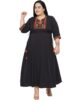 Indietoga Women's Plus Sizes Embroidery Fit and Flare Long Maxi Dresses (2XL to 10XL)