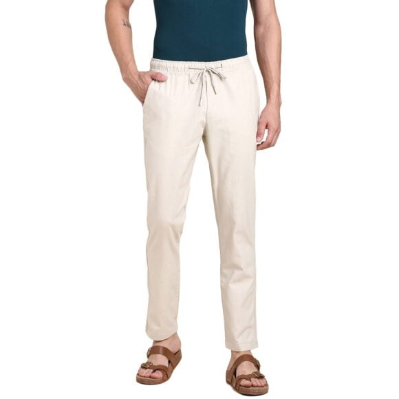 Dennis Lingo Men's Linen Trouser (Slim Fit)