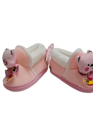 baby shoe Teddy style Unisex Shoes (Pink, 0-15 Months) 1 Pair