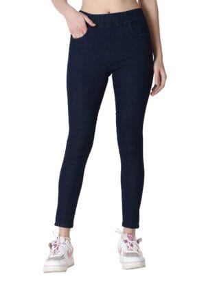 3 Butterflies!!! Skinny Fit Stretchable High Waist Ankle Length Jeggings for Women