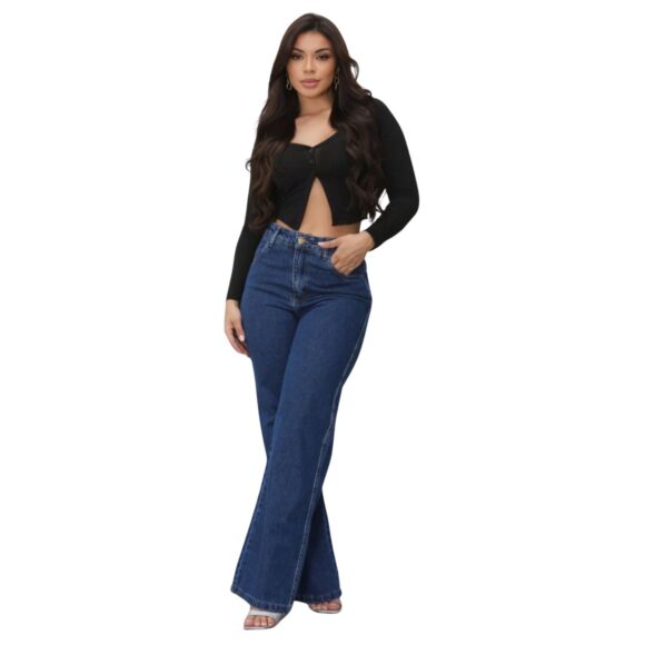 NU CLOTHS Women Baggy High Waist Wide Leg Denim Jeans