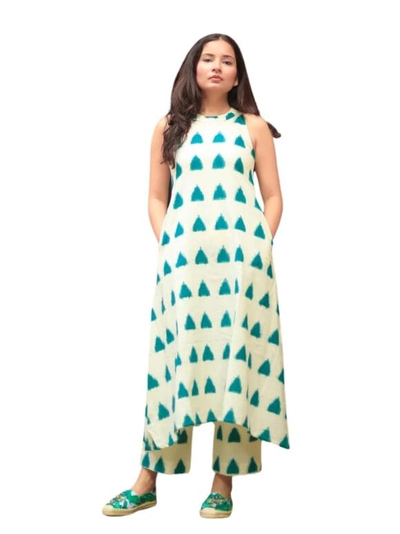 GRECIILOOKS Women Rayon A-Line Regular Fit Kurta Set