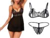 Women Babydoll Nightwear, Babydoll Undergarments,Women's Honeymoon Dress, Women's Transparent Night Dress, Women's Sexy Nighty