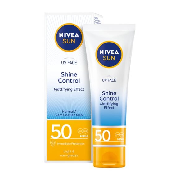 Standard Generic NIVEA Sun Shine Control SPF 50 Sunscreen Ultra Matte, No White Cast, Instant UV Protection