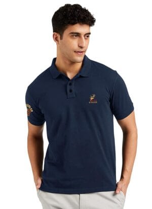 EYEBOGLER Regular Fit Mens Polo Neck Half Sleeve Soild Casual Tshirt