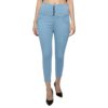 FASHION LOOKS Women's Denim Skinny Fit High Waist 5 Button Stretchable Ankle Length Jeans