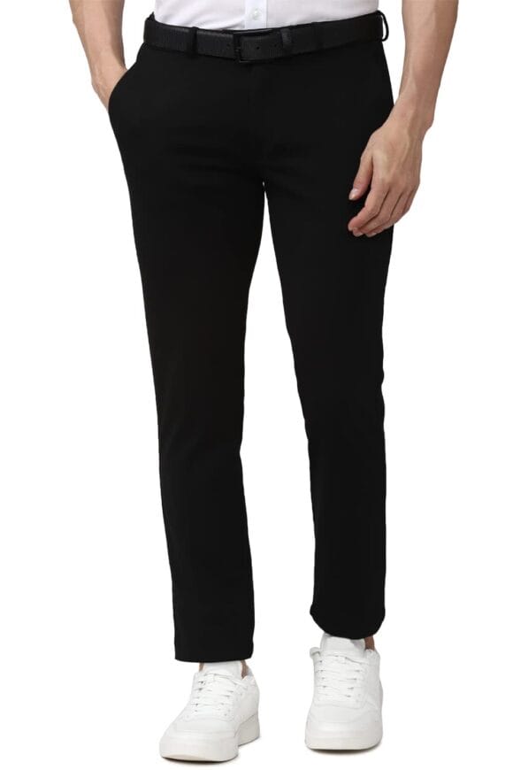 Peter England Men's Slim Casual Pants