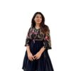 VRVastra Embroidered Dress for Women Midi | One Piece Dress for Women | Beach Dress for Women