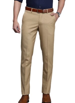 MALENO Men's Regular Fit Polycotton Solid Trouser Pant's Formal Trouser Casual Trouser Pant for Men