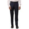 Raymond Men's Solid Pattern Contemporary Fit Polyester Blend Flat Front Formal Trouser
