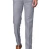 el cielo Men's Regular Fit Steel Grey Formal Trouser