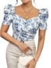 Western Style Printed Half Sleeve Top for Regular Wear and Girls | Trendy Design | Comfortable Fit