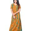 KBNBJ Nighty for Women Cotton Printed Maxi Gown Ankle Length Nighty Night Dress Gown for Women Maxi - Free Size (Tie Dye)