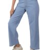 Zayla Women's Denim Wide Leg Jeans I Stretchable Full-Length High Waist Baggy Pants I Clean Solid Relaxed Fit Pant I Stylish & Trendy Look I for Office Party Home Girls & Women(CG-2)