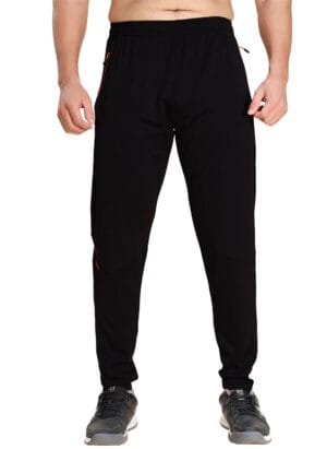 TECHNO SPORT Men's Plus Size Solid Slim Fit Track Pant for Running, Workout & Sports with Quick Dry SPF50+