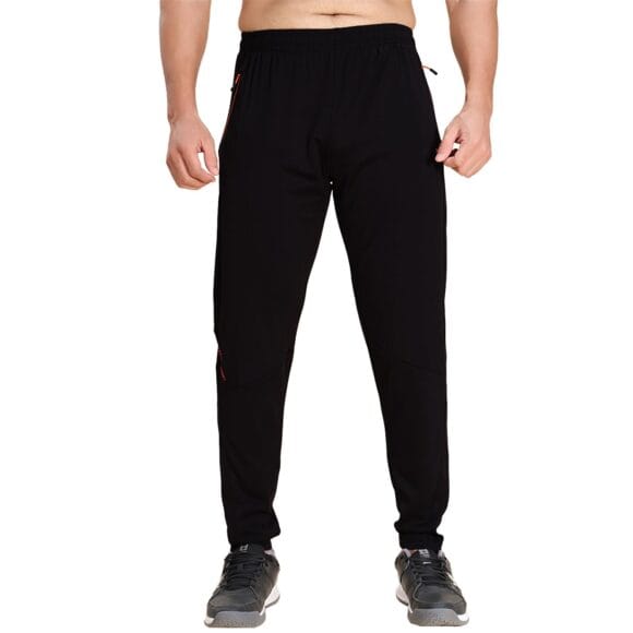 TECHNO SPORT Men's Plus Size Solid Slim Fit Track Pant for Running, Workout & Sports with Quick Dry SPF50+