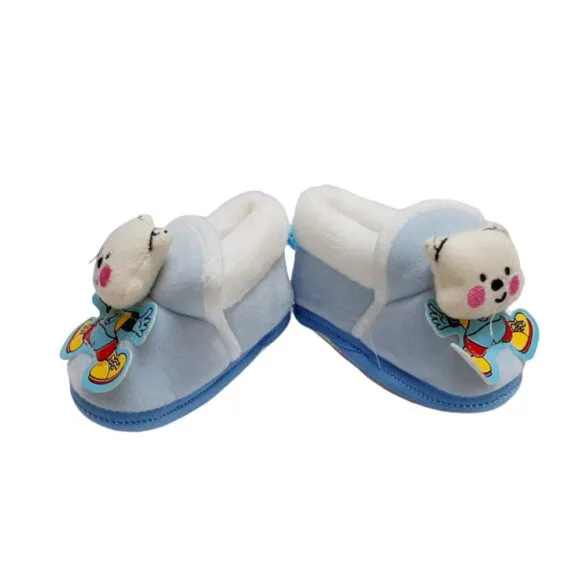baby shoe Teddy style Unisex Shoes (Blue, 8-15 Months) 1 Pair