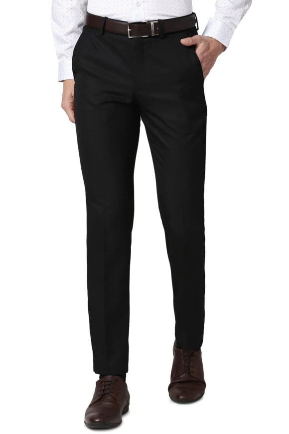 Peter England Men's Slim Work Utility Pants