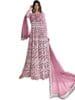 Naylon Net Embroiered Full Stitched Gown with Dupatta.